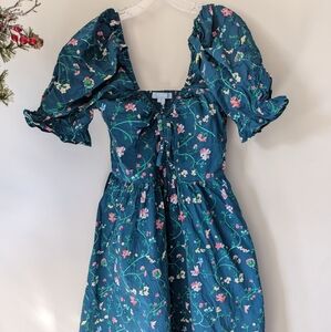 XXL Hill House Ophelia Dress in Moody Floral
